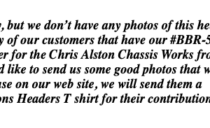 #BBR-503 – ‘67-’69 CAMARO BIG BLOCK – ‘68-’74 NOVA BIG BLOCK – BB Race header for Chris Alston front clip